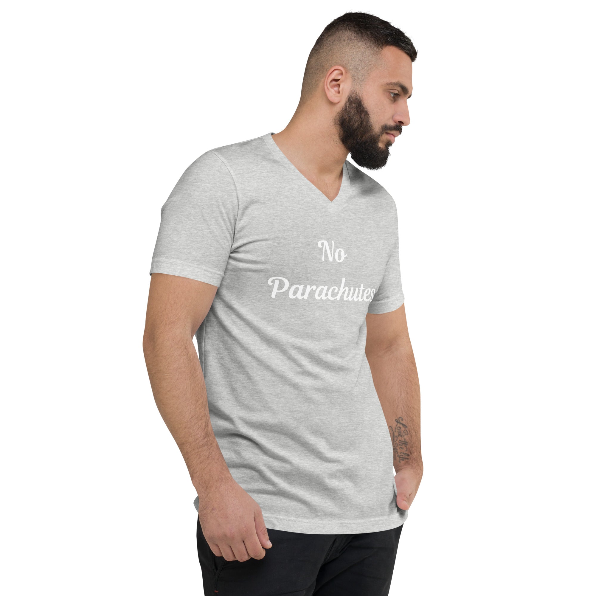 No Parachutes V-Neck T-Shirt
