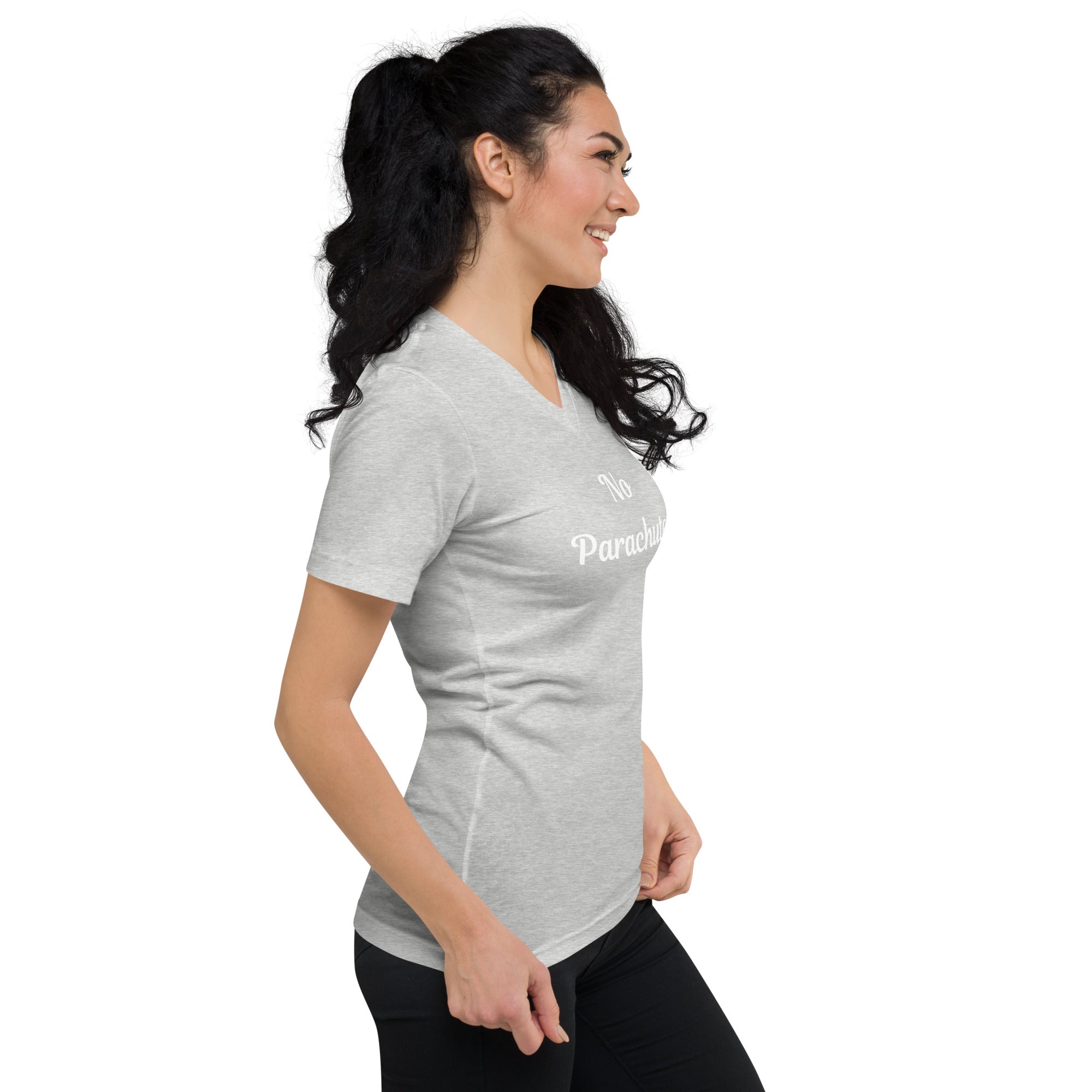 No Parachutes V-Neck T-Shirt
