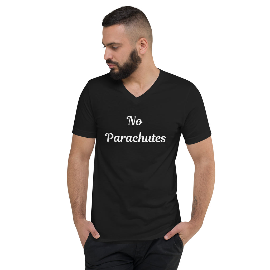 No Parachutes V-Neck T-Shirt