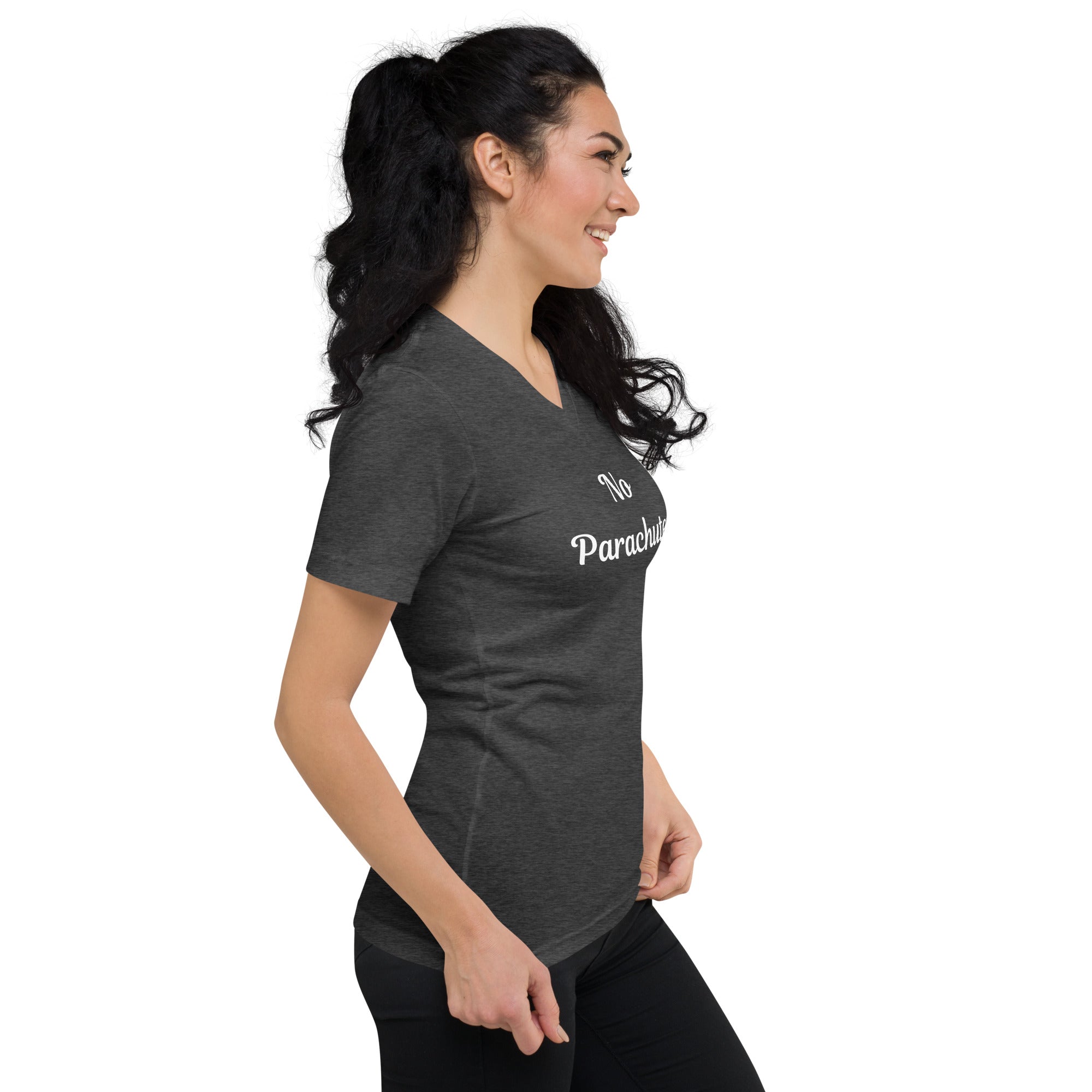 No Parachutes V-Neck T-Shirt