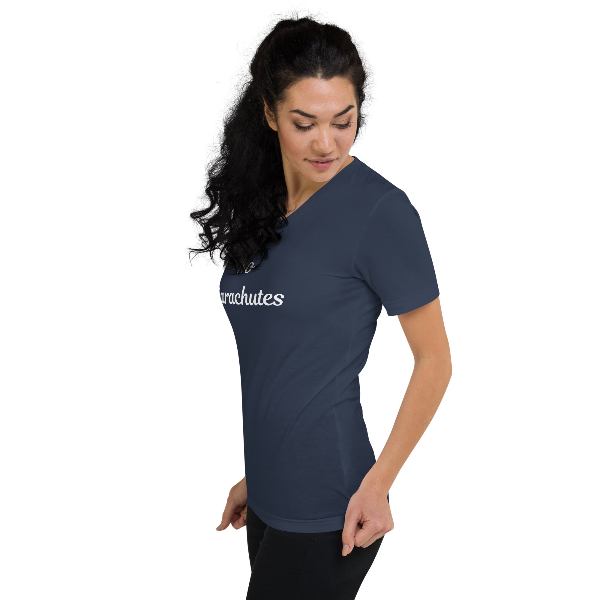 No Parachutes V-Neck T-Shirt