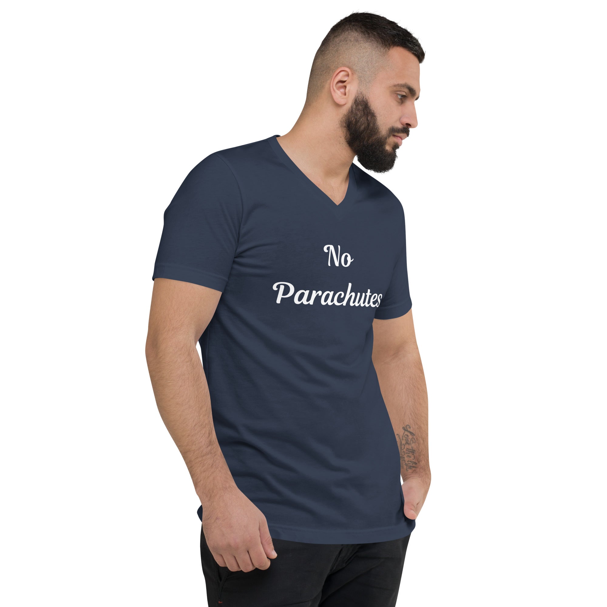 No Parachutes V-Neck T-Shirt