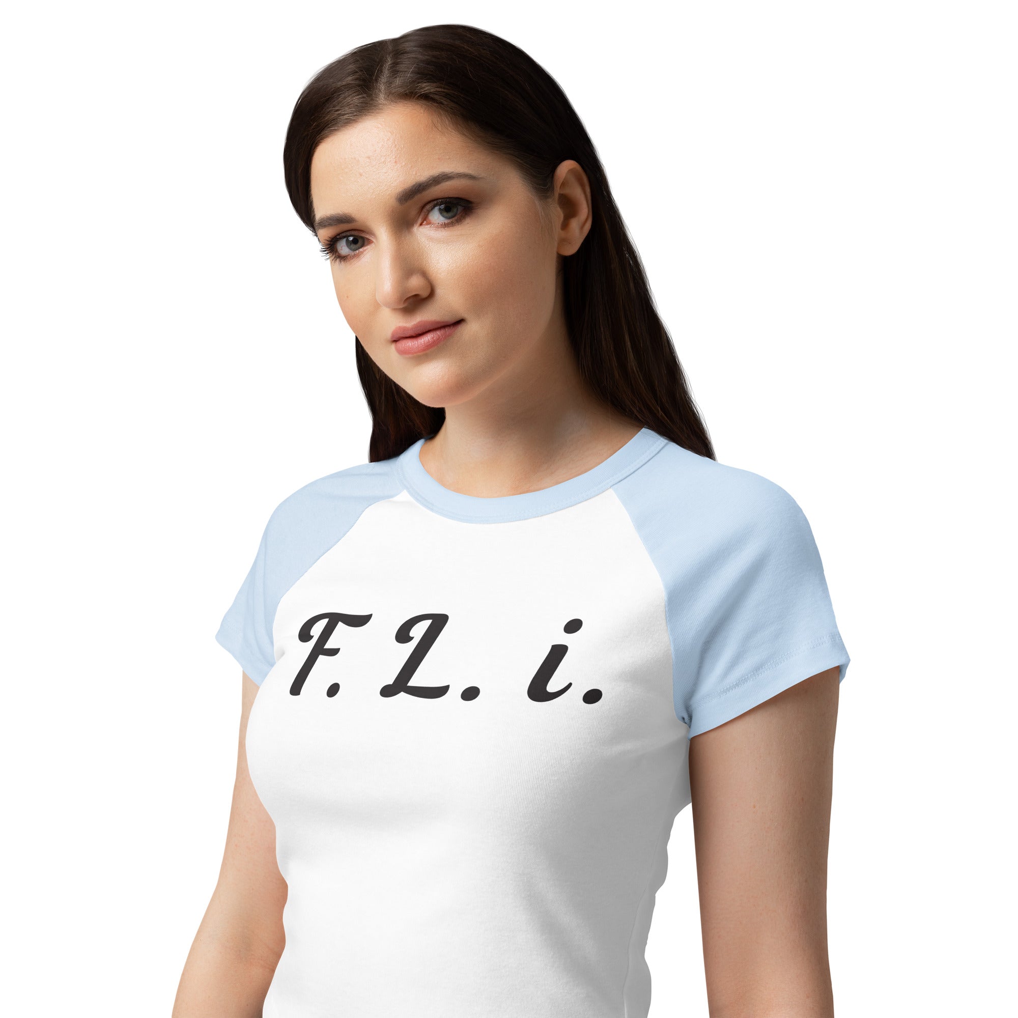 Women’s F.L.i. Raglan Tee (Black Print)