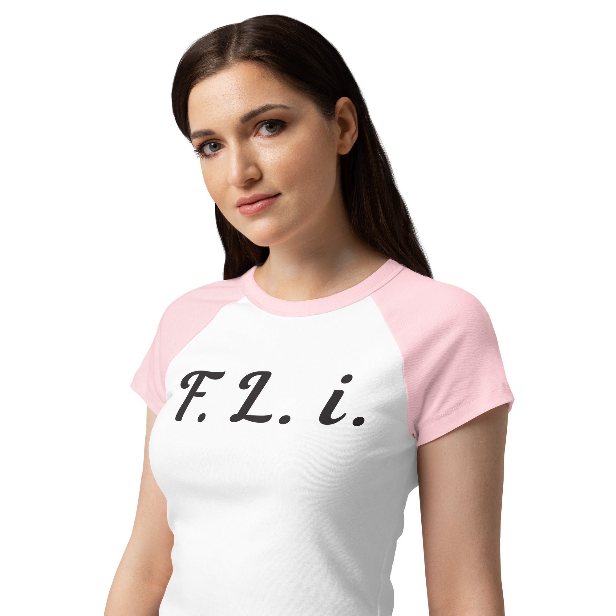 Women’s F.L.i. Raglan Tee (Black Print)