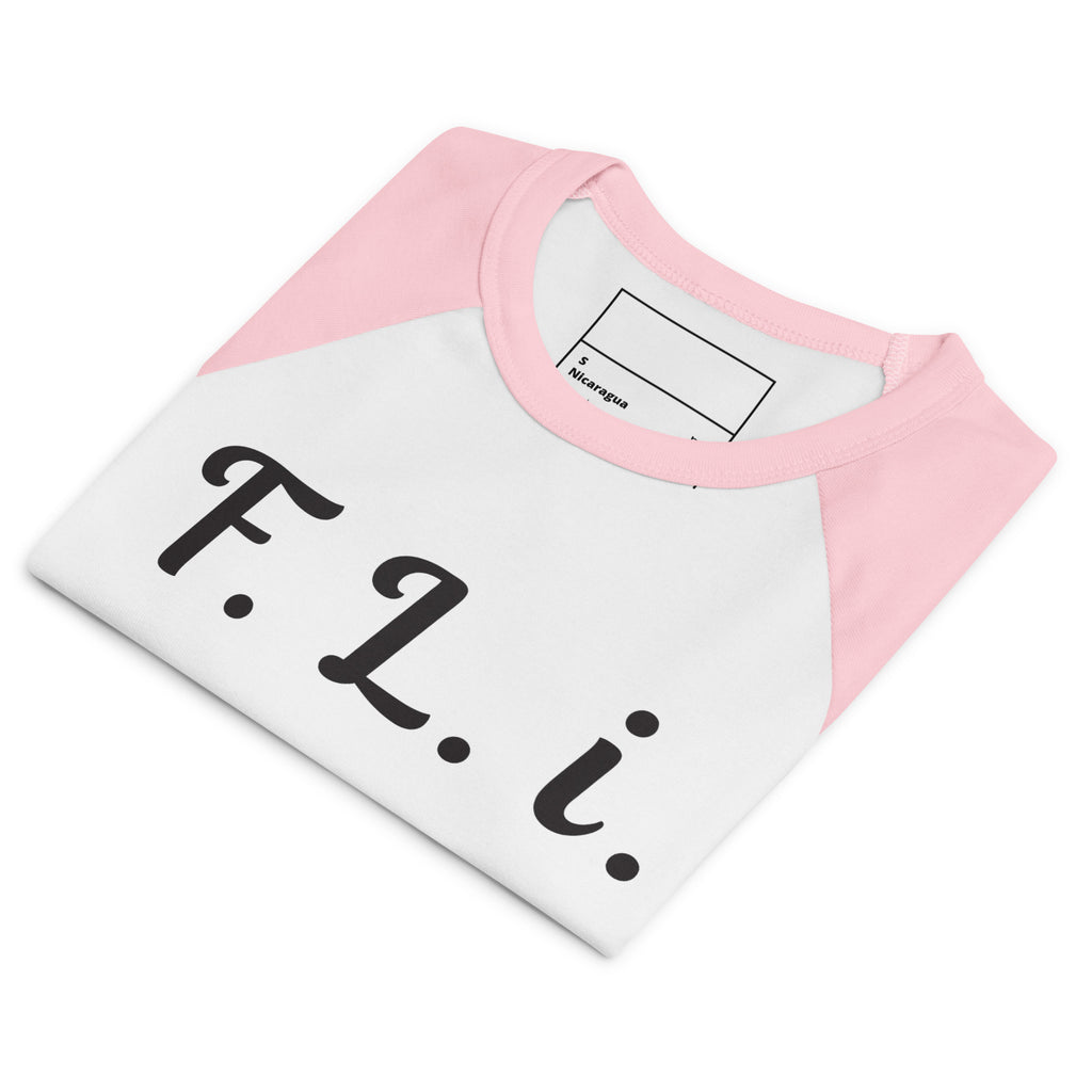 Women’s F.L.i. Raglan Tee (Black Print)